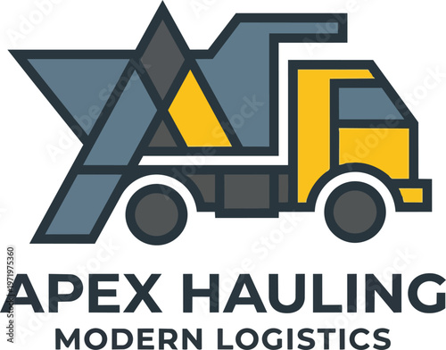 Truck Hauling Heavy Goods.