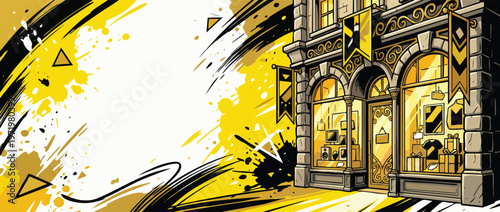 Black Friday Display Storefront with Retail Products