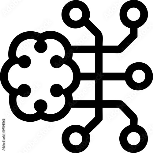 Brain circuitry neural network ai technology intelligence connection data processing system