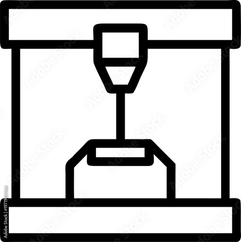 3d printer icon additive manufacturing technology digital fabrication design engineering