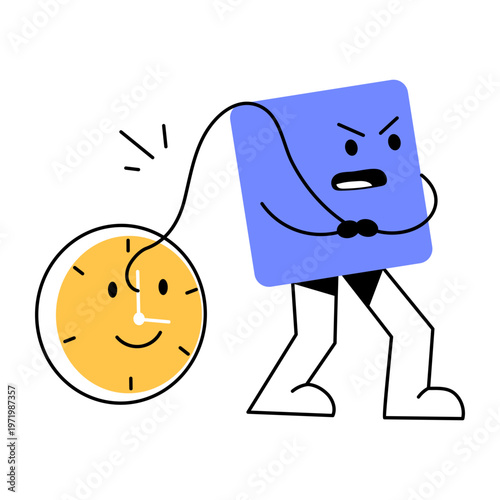 A flat style icon showing workload