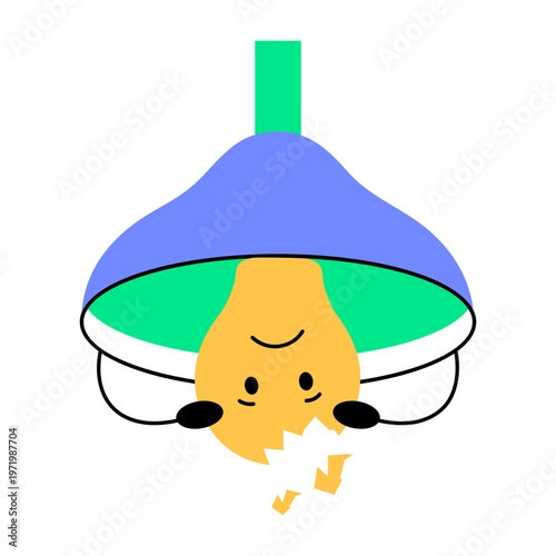 Flat style icon representing flop idea