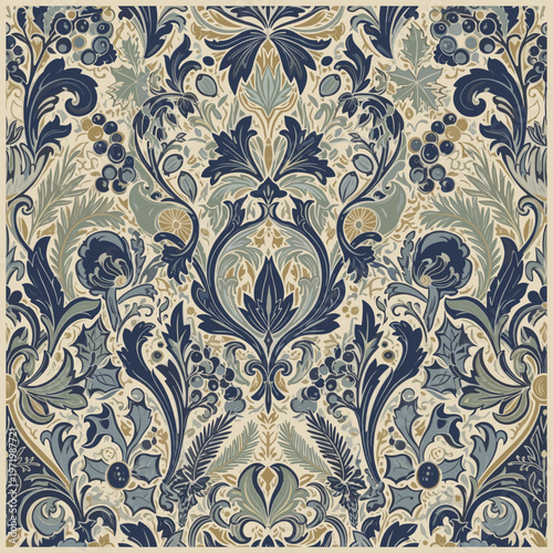 Floral seamless pattern. Beautiful vector seamless floral pattern