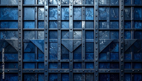 Intricate Metal Gate - A Study in Texture and Design.