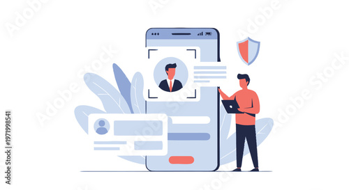 Secure Mobile Authentication - Facial Recognition Technology for User Verification.