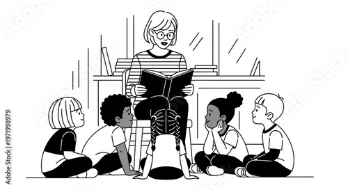 kids listening to storytime