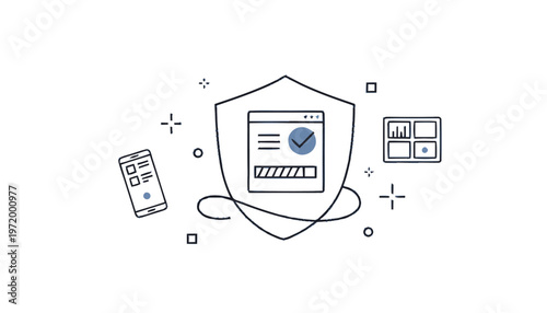 Shield Protecting Computer and Phone.