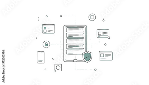 Shield Protecting Personal Data Security.