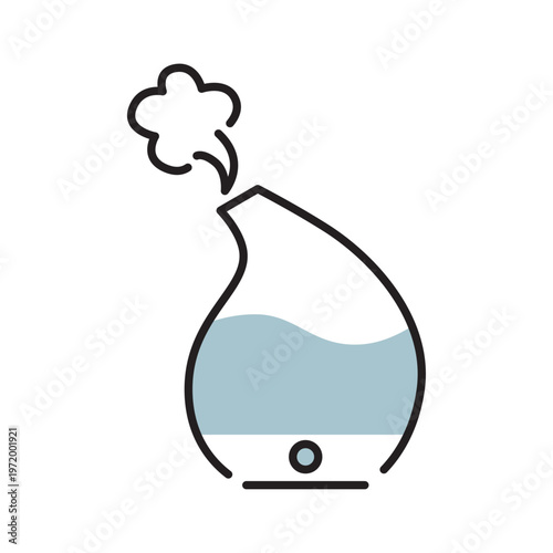 加湿器による保湿ケアアイコン（乾燥対策）