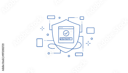 Shield Protecting Computer Screen Security.