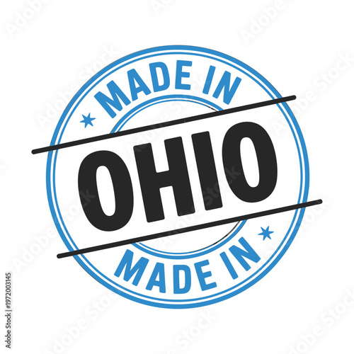 A circular badge proudly displays the text made in ohio in bold lettering