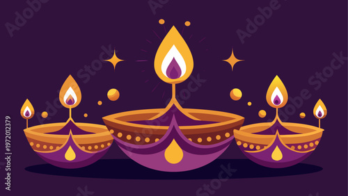 Set of lit candles arranged in a decorative holiday display