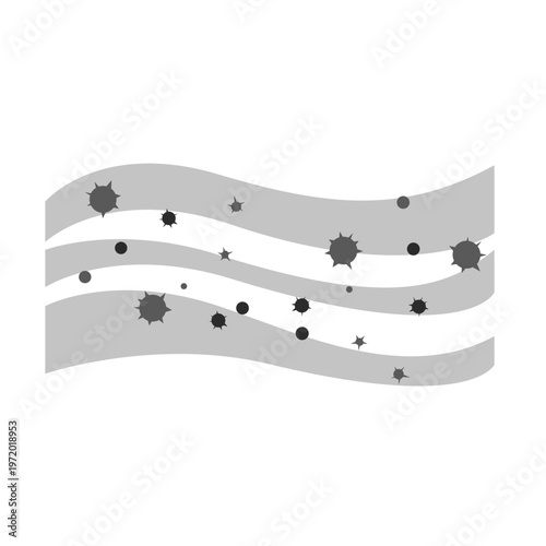 air pollution with dust PM2.5 concept