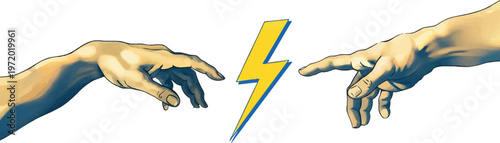 Reaching Hands with Electric Shock