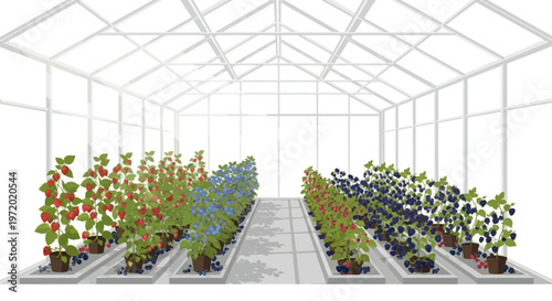 Greenhouse cultivation of berries: raspberries, blueberries, and blackberries