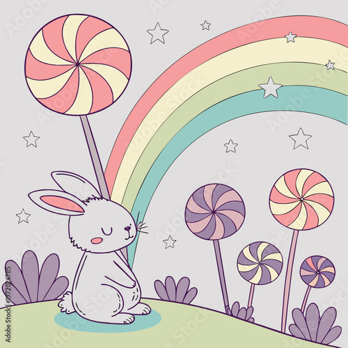 "Pastel Hills of Wonder"

