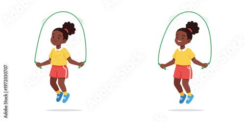 picture of a girl playing jump rope