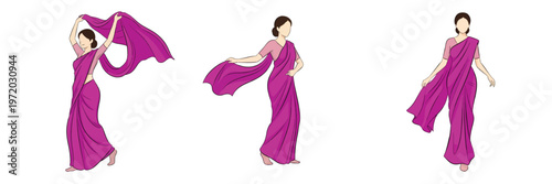 image of a woman wearing a purple robe