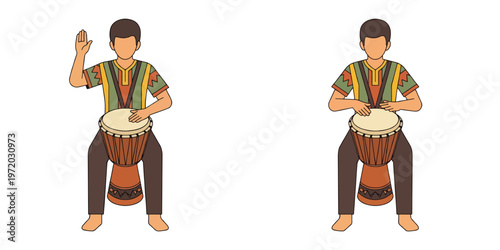 picture of a man playing the drum
