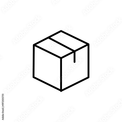 Package Box Line Icon