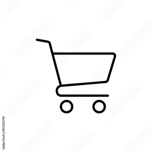 Shopping Cart Line Icon