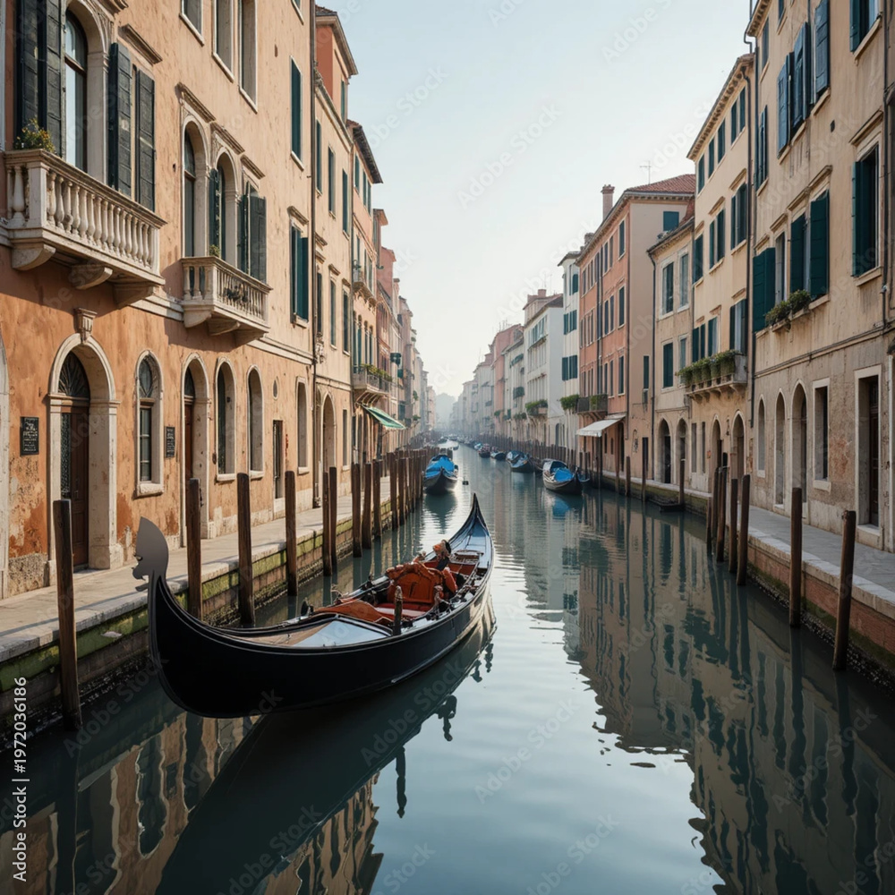 Obraz premium Venice Canal Reflection Shot - 1