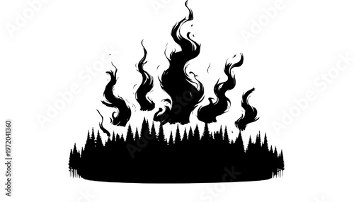 burning candle on a black background