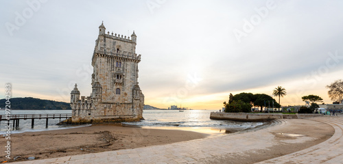 Quadro em tela Belem Tower on the Tagus River in the city of Lisbon in Portugal PRT