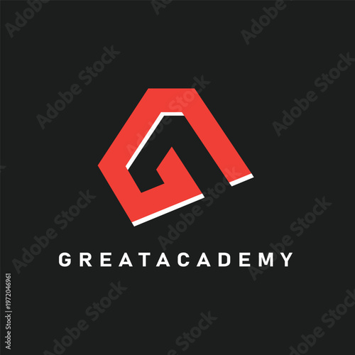 GA letter logo icon vector element concept design for branding identity.