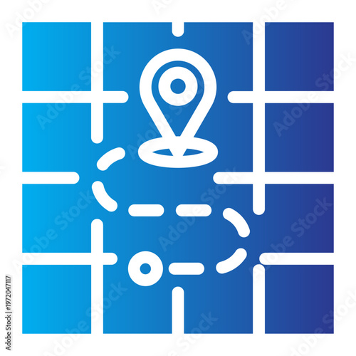 Area Logistics Gradient Icon
