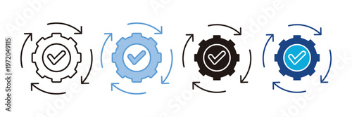 Operation Icon Set Multiple Style Collection