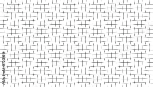 An optical illusion featuring three distorted grid patterns against a dark textured background showcasing visual perception