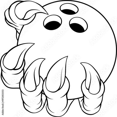 A bowling claw sports illus...
