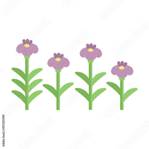 菖蒲（アヤメ）　花　イラスト