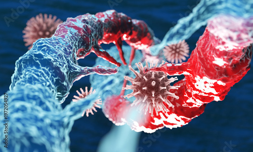 Viral infection causes DNA structure damage and mutation