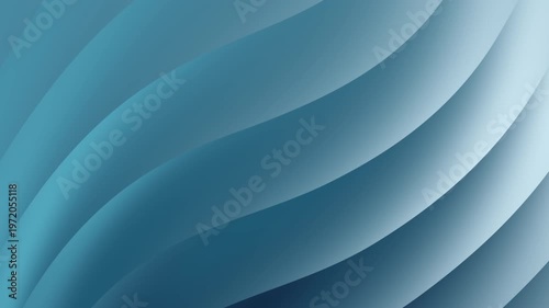 The abstract gradient background features smooth curved lines in shades of blue.