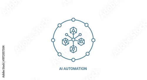 Artificial Intelligence Automation Icon Depicting Technological Innovation and Advancement.