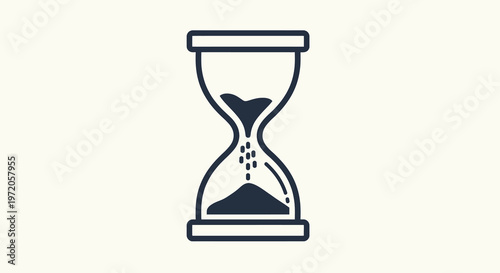 Hourglass Icon for Countdown Time Management and Productivity