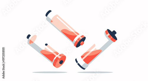 Countdown timer concept with flying sand timers for time management