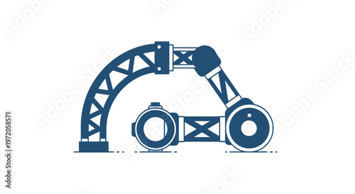 Abstract Robotic Arm Design Depicting Modern Technological Advancements.