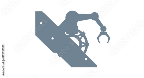 Automated Robotic Arm Performing Precise Industrial Manufacturing Tasks.