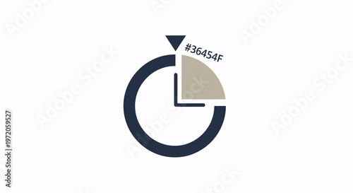 Modern stopwatch icon symbolizing countdown, time management, and efficiency for business and productivity concepts.