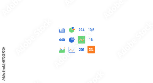 Business Infographic Chart Graphs.