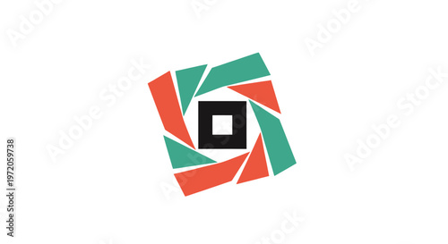 Camera shutter graphic design.