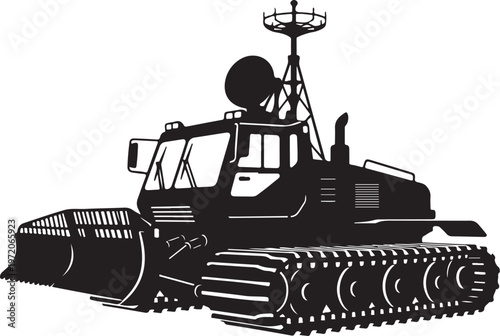 Heavy duty bulldozer, construction tractor, industrial vehicle, earth mover