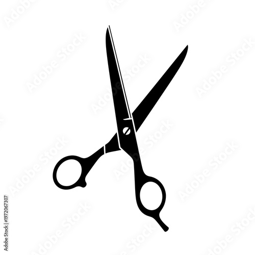 Black Scissors Cutting Tool Object.