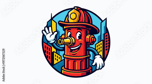 Fire hydrant with smiling face.
