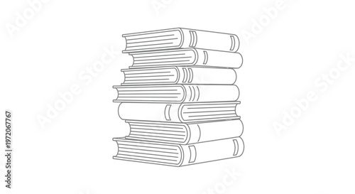 Stack of old hardcover books.