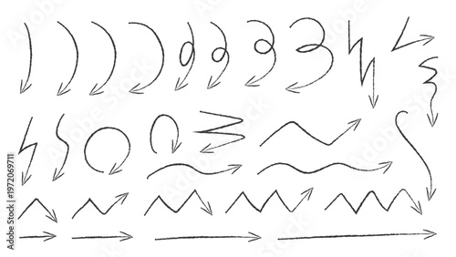 手書き 矢印 素材 Hand drawn arrow