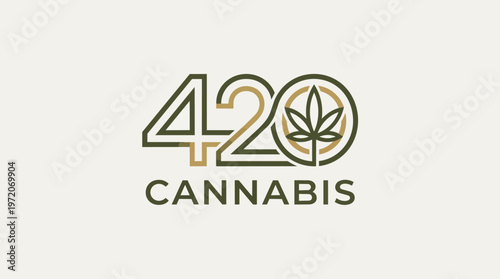Cannabis Marijuana 420 Logo Design.